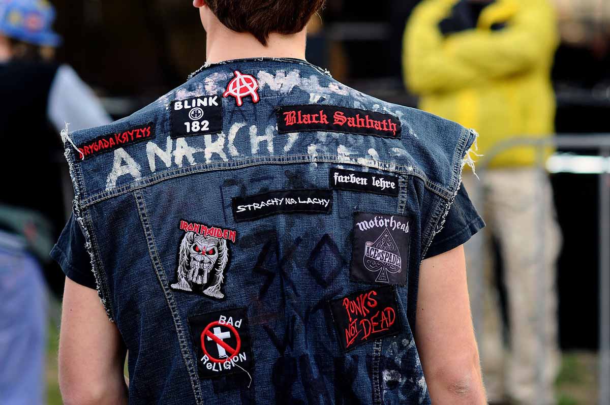 Punk Patches Statementjacke