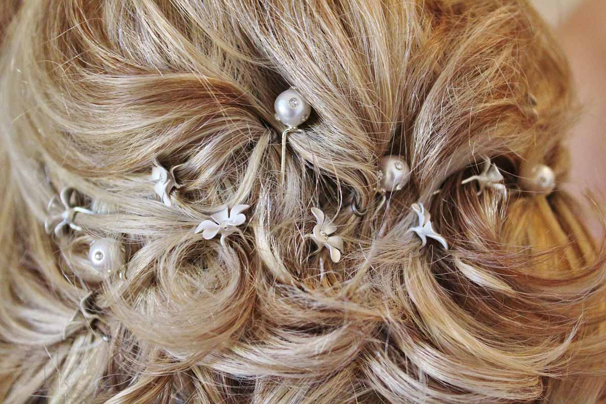 Haarschmuck Hochzeitsfrisur Haarkette